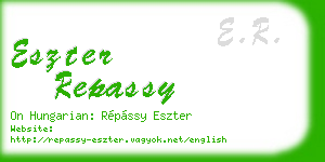 eszter repassy business card